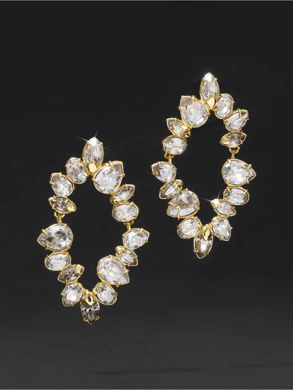 Alexis Bittar Éclat Crystal Open Post Earrings